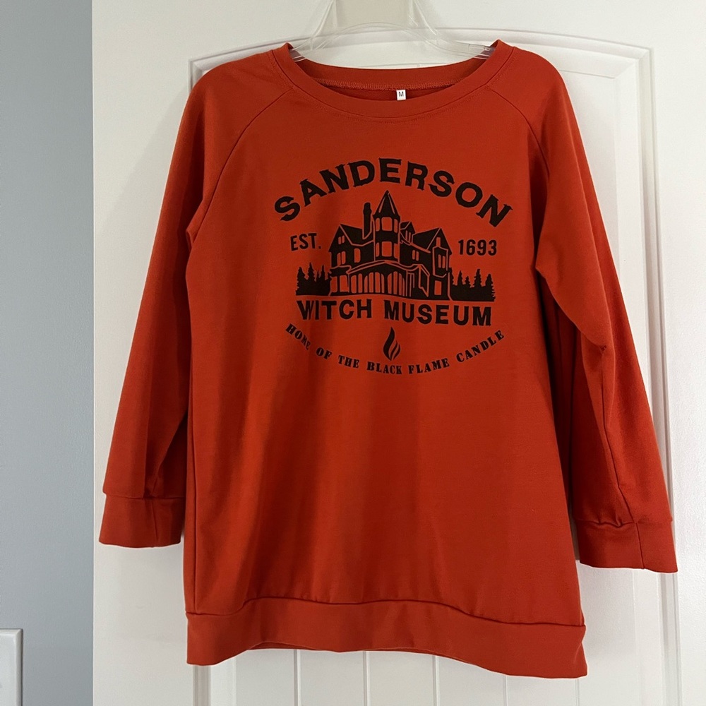 Sanderson Witch Museum Orange Sweatshirt